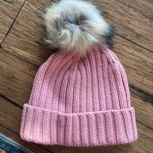 J.Crew Pom Pom winter hat - pink